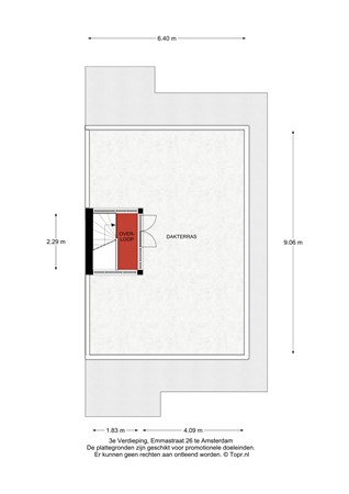 Floor plan - Emmastraat 26-2, 1075 HV Amsterdam 